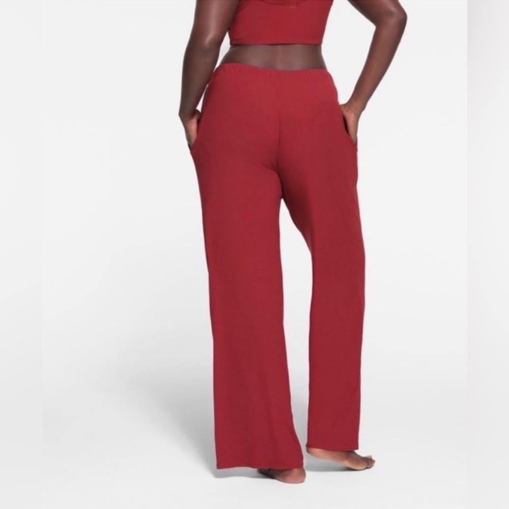 SKIMS Soft Lounge Sleep Pants in Brick - Picture 2 of 5